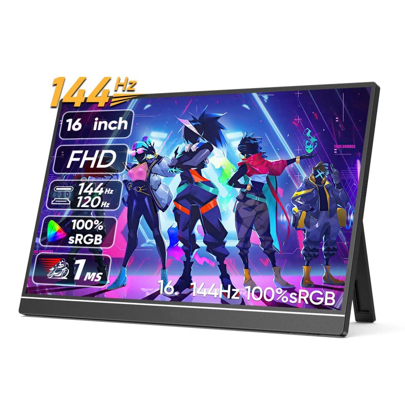 Tela portátil do monitor 144Hz IPS de 16 polegadas para computador portátil