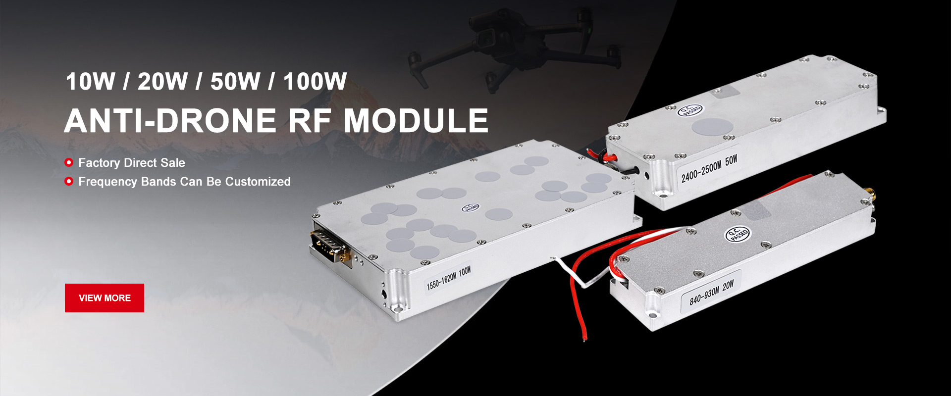 Fábrica de Módulos RF Anti-Drone